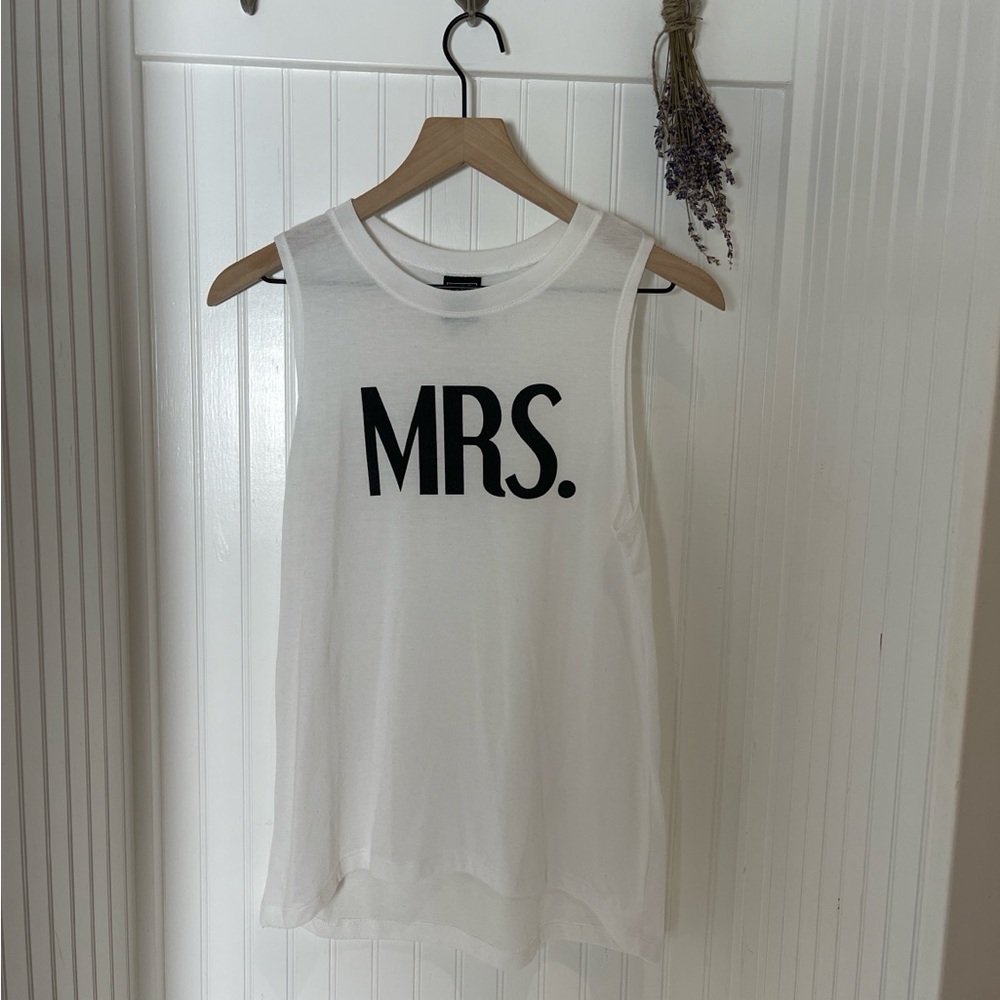 Modern Lux White 'MRS.' Tank Top